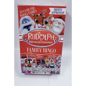 Rudolph the Red-Nosed Reindeer Family Bingo Game Christmas Holiday Kids